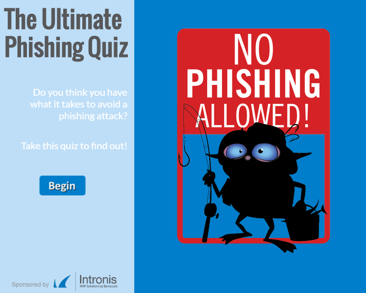 SMB Phishing Quiz - Intronis Data Protection