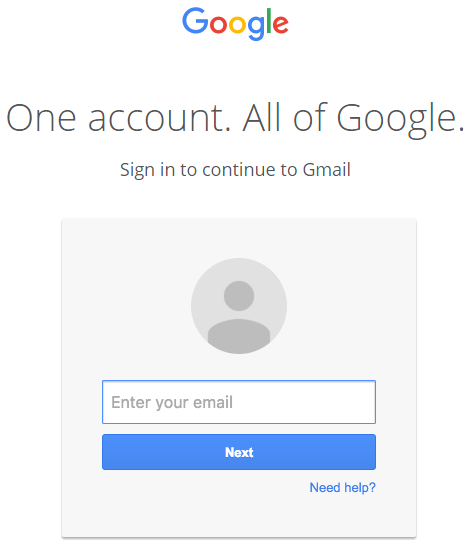 gmail data URI sign in page