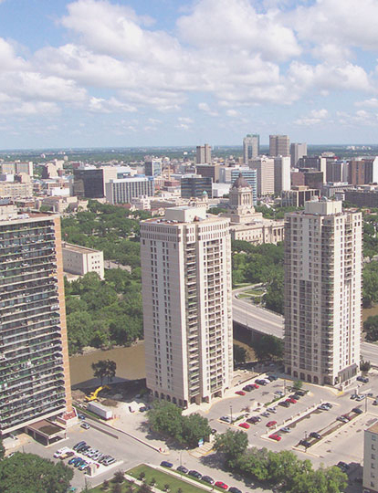 IT companies in Winnipeg view of skyline
